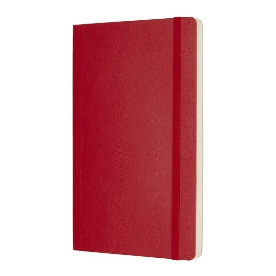 LIBRETA CLASICA TAPA BLANDA ROJO ESCARLATA L (13X21CM) LISA MOLESKINE QP618F2