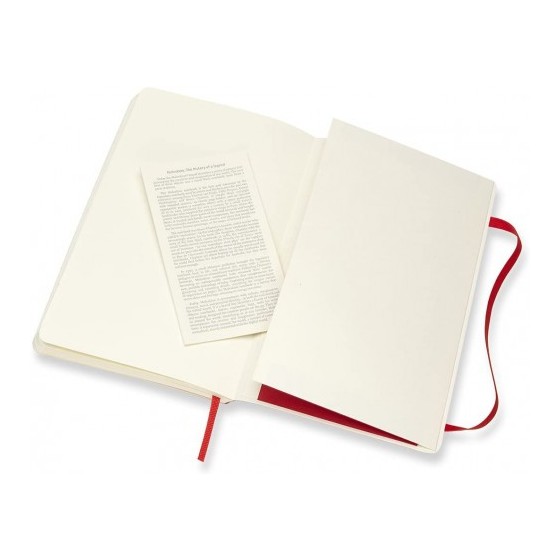 LIBRETA CLASICA TAPA BLANDA ROJO ESCARLATA L (13X21CM) LISA MOLESKINE QP618F2