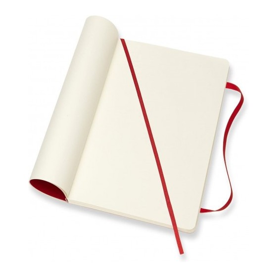 LIBRETA CLASICA TAPA BLANDA ROJO ESCARLATA L (13X21CM) LISA MOLESKINE QP618F2