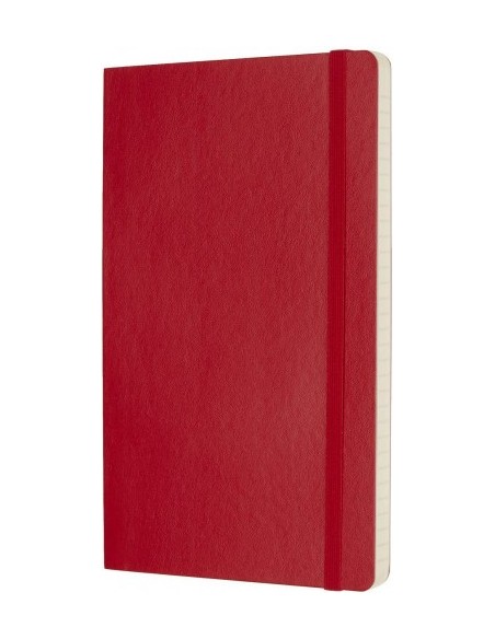 LIBRETA CLASICA TAPA BLANDA ROJO ESCARLATA L (13X21CM) RAYADA MOLESKINE QP616F2