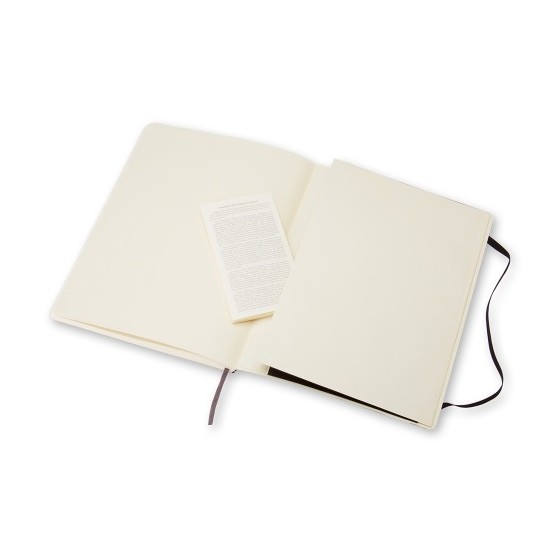 LIBRETA CLASICA TAPA BLANDA NEGRA XL (19X25CM) LISA MOLESKINE QP623