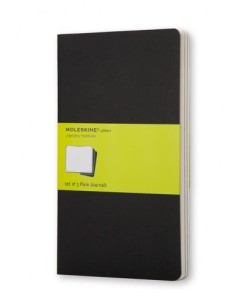 SET DE 3 LIBRETAS CAHIER NEGRAS P (9X14CM) LISA MOLESKINE QP313