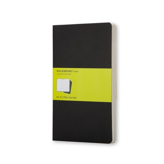 SET DE 3 LIBRETAS CAHIER NEGRAS P (9X14CM) LISA MOLESKINE QP313