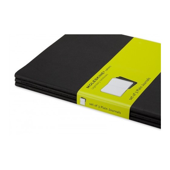 SET DE 3 LIBRETAS CAHIER NEGRAS P (9X14CM) LISA MOLESKINE QP313