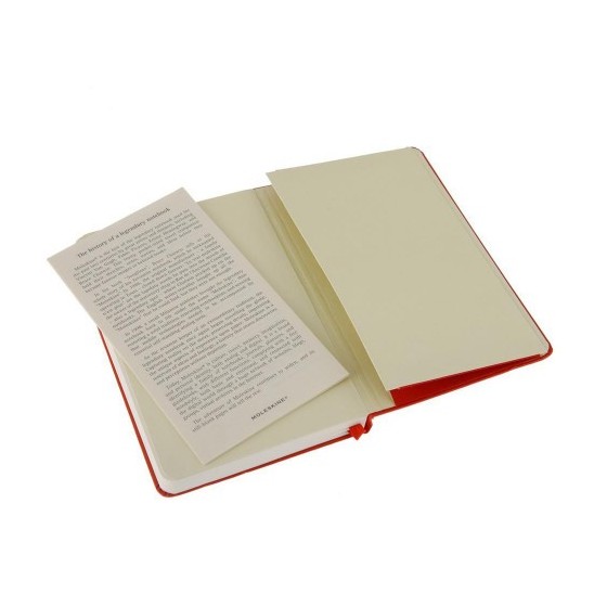 LIBRETA CLASICA TAPA DURA ROJA L (13X21CM) RAYADA MOLESKINE QP060R