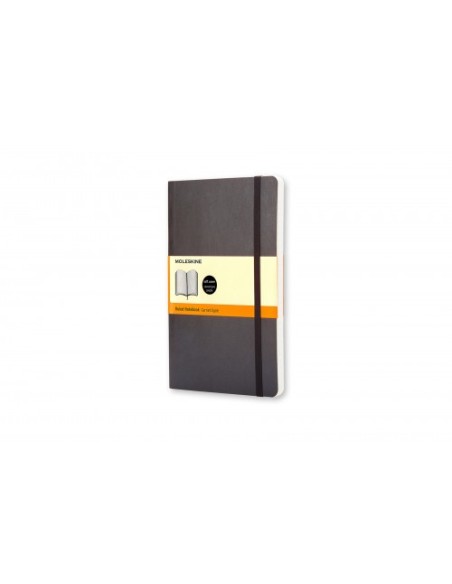 LIBRETA CLASICA TAPA BLANDA NEGRA L (13X21CM) RAYADA MOLESKINE QP616