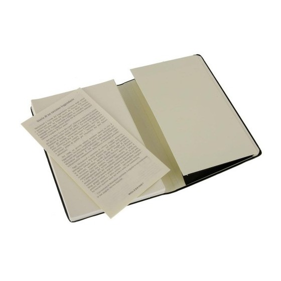 LIBRETA CLASICA TAPA DURA NEGRA L (13X21CM) RAYAS MOLESKINE QP060