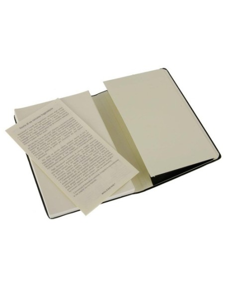 LIBRETA CLASICA TAPA DURA NEGRA L (13X21CM) RAYAS MOLESKINE QP060