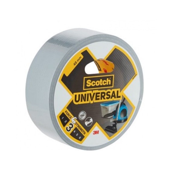 ROLLO CINTA AMERICANA UNIVERSAL 2904 PLATA 48MM X 25M SCOTCH 7100205303