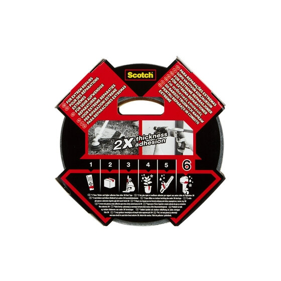 ROLLO CINTA AMERICANA ALTAS PRESTACIONES EXTREMIUM ULTRA DT17 NEGRO 48MM X 25M SCTOCH 7100205699