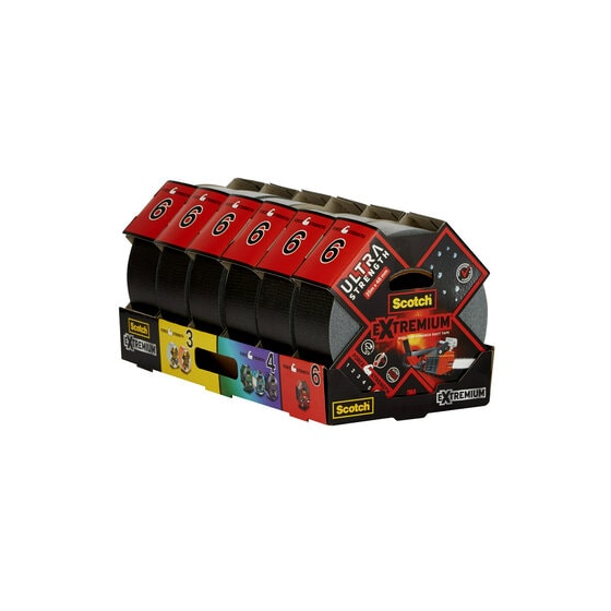 ROLLO CINTA AMERICANA ALTAS PRESTACIONES EXTREMIUM ULTRA DT17 NEGRO 48MM X 25M SCTOCH 7100205699