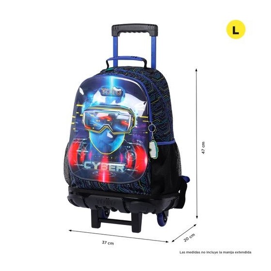 MOCHILA MORRAL RUE BOMPER METTAVERSE L TOTTO MJ03MTV003-2320-5CEL