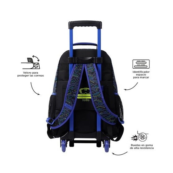 MOCHILA MORRAL RUE BOMPER METTAVERSE L TOTTO MJ03MTV003-2320-5CEL