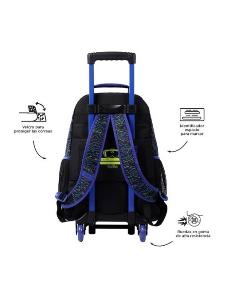 MOCHILA MORRAL RUE BOMPER METTAVERSE L TOTTO MJ03MTV003-2320-5CEL