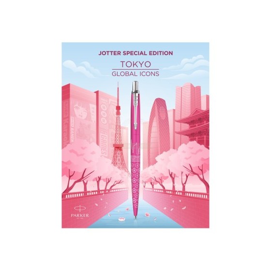BOLIGRAFO JOTTER EDICIÓN ESPECIAL TOKYO PINK BP M BLU GB 2198195 PARKER 2198195