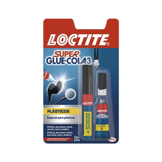 LOCTITE SUPERGLUE-3 PLÁSTICOS DIFÍCILES BL 4 ML + 2 GR LOCTITE 2642430