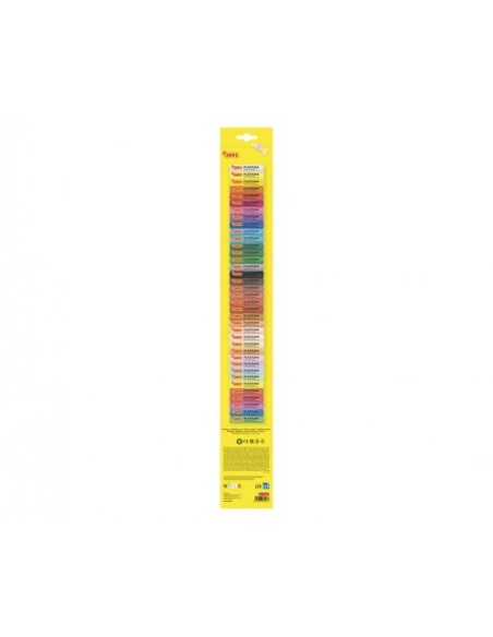 ESTUCHE 37 BARRAS DE PLASTILINA 15G COLORES SURTIDOS JOVI 90/37