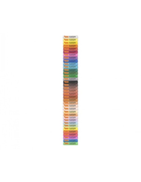ESTUCHE 37 BARRAS DE PLASTILINA 15G COLORES SURTIDOS JOVI 90/37