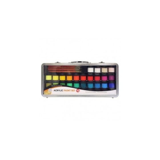 SET SIMPLY COLOR ACRÍLICO STARTER 40 UDS. DALER ROWNEY D126500910