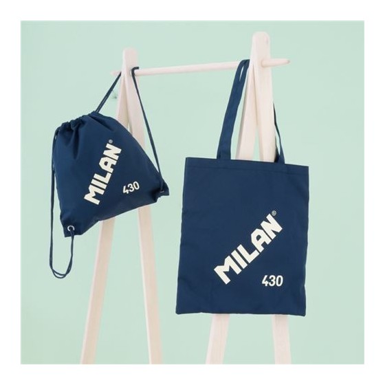 BOLSA TOTE BAG SERIE 1918, AZUL MARINO MILAN 62101SNCB