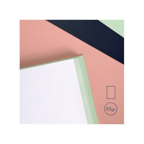 CUADERNO A5 CON ESPIRAL Y TAPA DURA, 80 HOJAS BLANCAS DE 95 GR/M, COLECCIÓN 430 SINCE 1918, BEIGE MILAN 57151E80BG