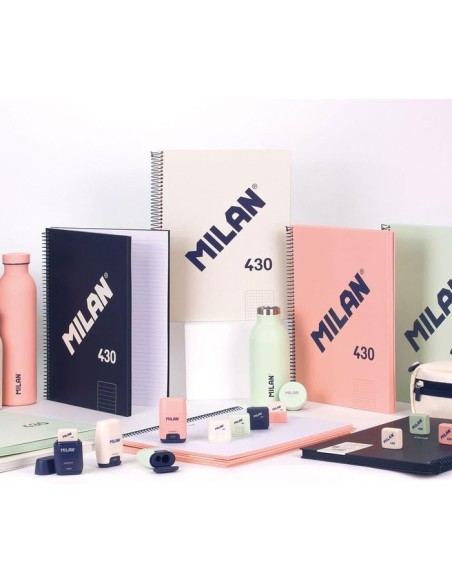 CUADERNO A4 CON ESPIRAL Y TAPA DURA, 80 HOJAS BLANCAS DE 95 GR/M, COLECCIÓN 430 SINCE 1918, ROSA MILAN 57141E80P