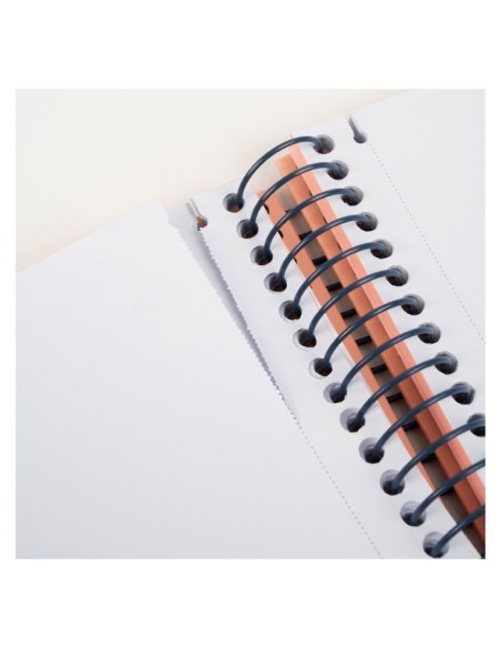 CUADERNO A4 CON ESPIRAL Y TAPA DURA, 80 HOJAS BLANCAS DE 95 GR/M, COLECCIÓN 430 SINCE 1918, AZUL MILAN 57141E80B