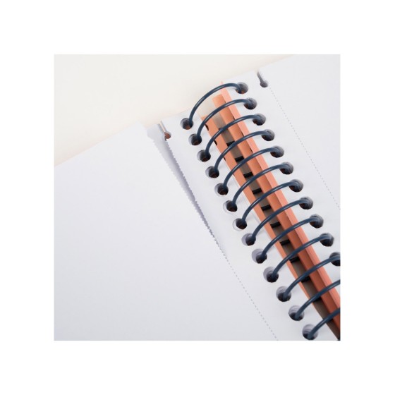 CUADERNO A4 CON ESPIRAL Y TAPA DURA, 80 HOJAS BLANCAS DE 95 GR/M, COLECCIÓN 430 SINCE 1918, BEIGE MILAN 57141E80BG