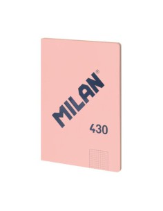 LIBRETA ENCOLADA, PAPEL CUADRICULADO, 48 HOJAS A4, SERIE 1918, ROSA MILAN 57243G48P