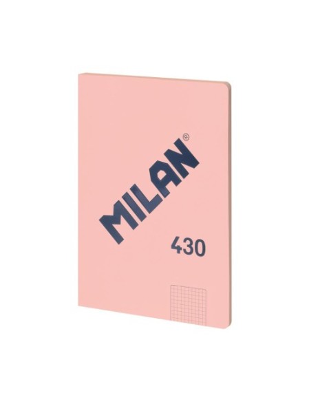LIBRETA ENCOLADA, PAPEL CUADRICULADO, 48 HOJAS A4, SERIE 1918, ROSA MILAN 57243G48P