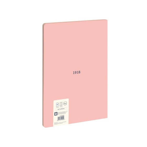 LIBRETA ENCOLADA, PAPEL CUADRICULADO, 48 HOJAS A4, SERIE 1918, ROSA MILAN 57243G48P
