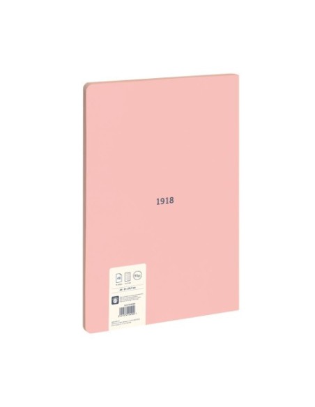 LIBRETA ENCOLADA, PAPEL CUADRICULADO, 48 HOJAS A4, SERIE 1918, ROSA MILAN 57243G48P