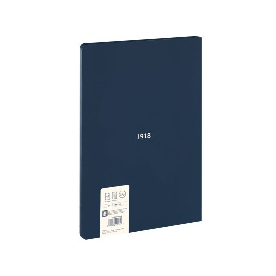 LIBRETA ENCOLADA, PAPEL CUADRICULADO, 48 HOJAS A4, SERIE 1918, AZUL MILAN 57243G48B