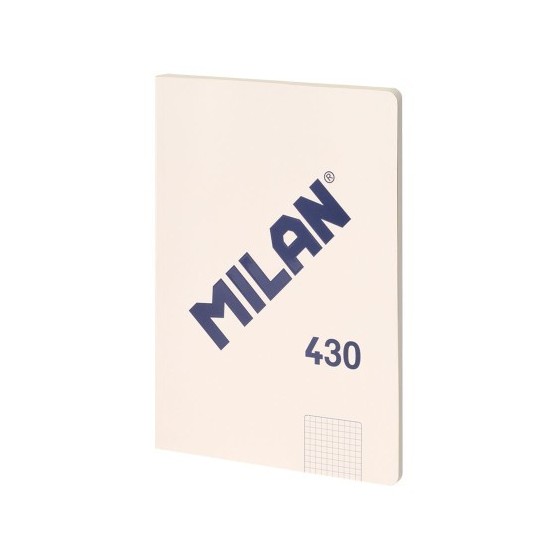 LIBRETA ENCOLADA, PAPEL CUADRICULADO, 48 HOJAS A4, SERIE 1918, BEIGE MILAN 57243G48BG