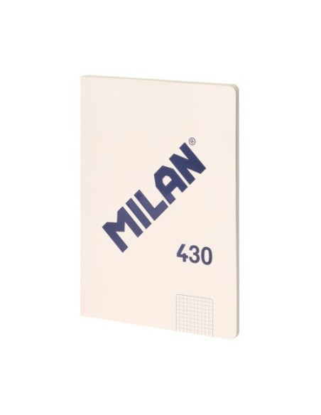 LIBRETA ENCOLADA, PAPEL CUADRICULADO, 48 HOJAS A4, SERIE 1918, BEIGE MILAN 57243G48BG