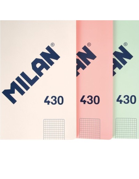 LIBRETA ENCOLADA, PAPEL CUADRICULADO, 48 HOJAS A4, SERIE 1918, BEIGE MILAN 57243G48BG