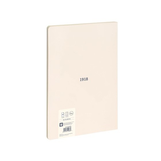 LIBRETA ENCOLADA, PAPEL CUADRICULADO, 48 HOJAS A4, SERIE 1918, BEIGE MILAN 57243G48BG