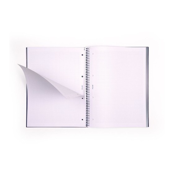 LIBRETA CON ESPIRAL, PAPEL CUADRICULADO, 80 HOJAS A4, SERIE 1918, VERDE MILAN 57143E80GR