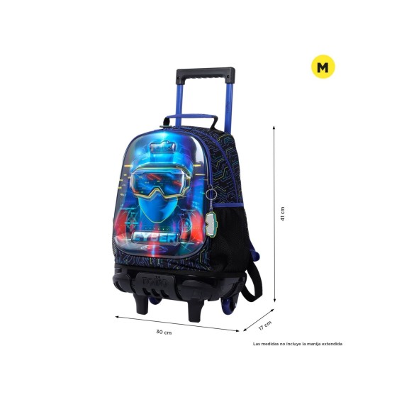 MOCHILA MORRAL RUE BOMPER METTAVERSE M TOTTO MJ03MTV005-2320-5CEM