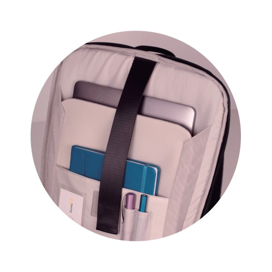 MOCHILA PARA PORTATIL 15" EXECUTIVE OXFBAG RPET CAQUI OXFORD 400191413