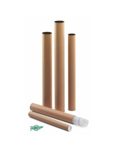 TUBO CARTON PORTAPLANOS CON TAPAS 750 X 80 MM FAIBO 950-5