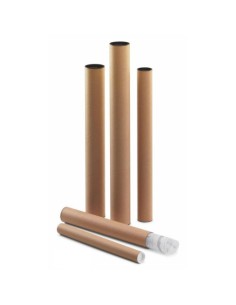 TUBO CARTON PORTAPLANOS CON TAPAS 640 X 60 MM FAIBO 950-3