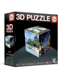 PUZZLE CUBO 3D VIAJES EDUCA BORRAS 20124