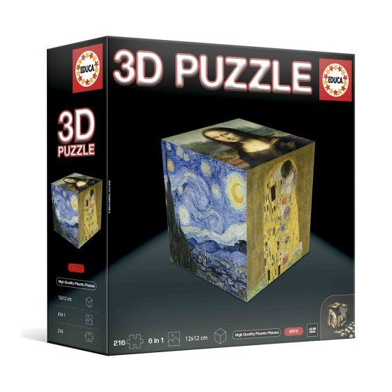 PUZZLE CUBO 3D ARTE EDUCA BORRAS 20123