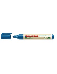 MARCADOR PERMANENTE EDDING ECOLINE 22 COLOR AZUL EDDING 22-003 (x10 unidades)