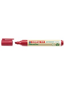 MARCADOR PERMANENTE EDDING ECOLINE 22 COLOR ROJO EDDING 22-002 (x10 unidades)