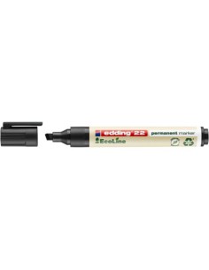 MARCADOR PERMANENTE EDDING ECOLINE 22 COLOR NEGRO EDDING 22-001 (x10 unidades)