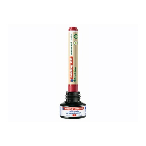 MARCADOR PERMANENTE EDDING ECOLINE 22 COLOR NEGRO EDDING 22-001 (x10 unidades)