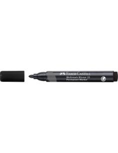 MARCADOR MULTIMARK WINNER 23 NEGRO PUNTA CÓNICA Y SIN CLIP FABER CASTELL 453397 (x12 unidades)