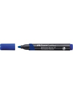 MARCADOR MULTIMARK WINNER 23 AZUL PUNTA CÓNICA Y SIN CLIP FABER CASTELL 453353 (x12 unidades)